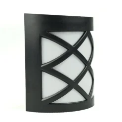 LED Wandleuchte Solar schwarz - IP44 1,5Lm - 6000K Tageslichtweiß
