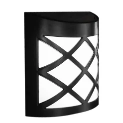 LED Wandleuchte Solar schwarz - IP44 1,5Lm - 6000K Tageslichtweiß