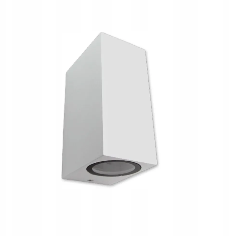LED Wandleuchte Weiß - GU10 Fassung - IP44 - geeignet für 2 GU10 Spots