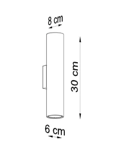 LED Wandleuchte Weiß LAGOS - 1 x GU10 Fassung - exkl. LED's