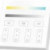 LED Wandsteuerung Miboxer – TW Tunable White Dual White – Weiß Aufbau 86x86MM – 4 Zonen | RF 2.4GHz – Farbtemperatur steuerbar & dimmbar | Kabellos mit 3V AAA Batterie