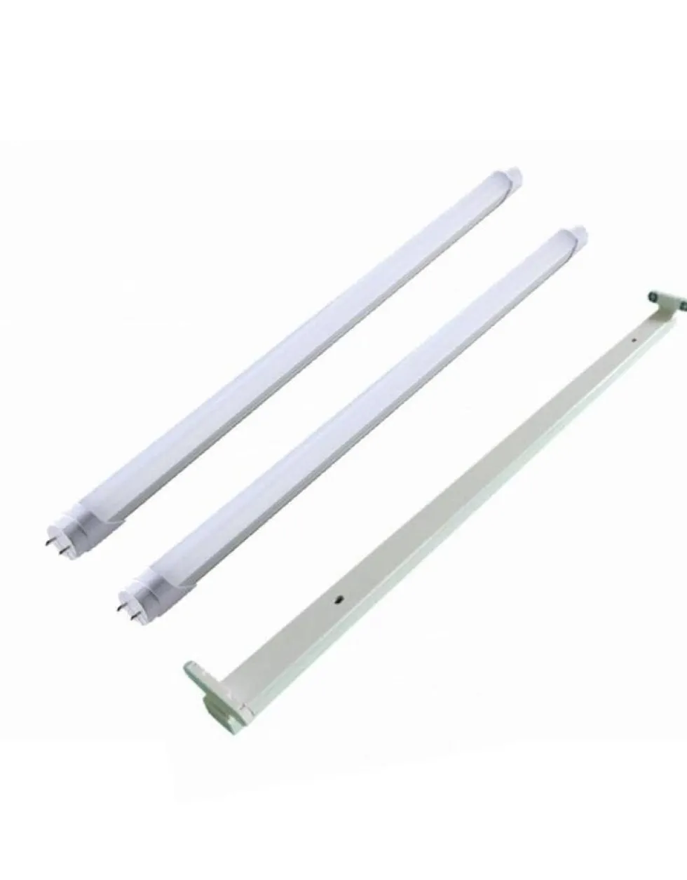 1.5m 48W LED Halterung IP20 + 2 LED Leuchtstoffröhren 6000K 865 Tageslichtweiß - standard 100Lm pro Watt - Komplettset
