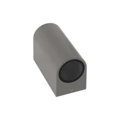 Parete Wandleuchte Aluminium Grau IP54 Up & Down | Geeignet für 2x GU10
