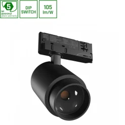 Pava Point Stromschienenstrahler für Stromschiene 6–20W 3000K CRI90 Schwarz