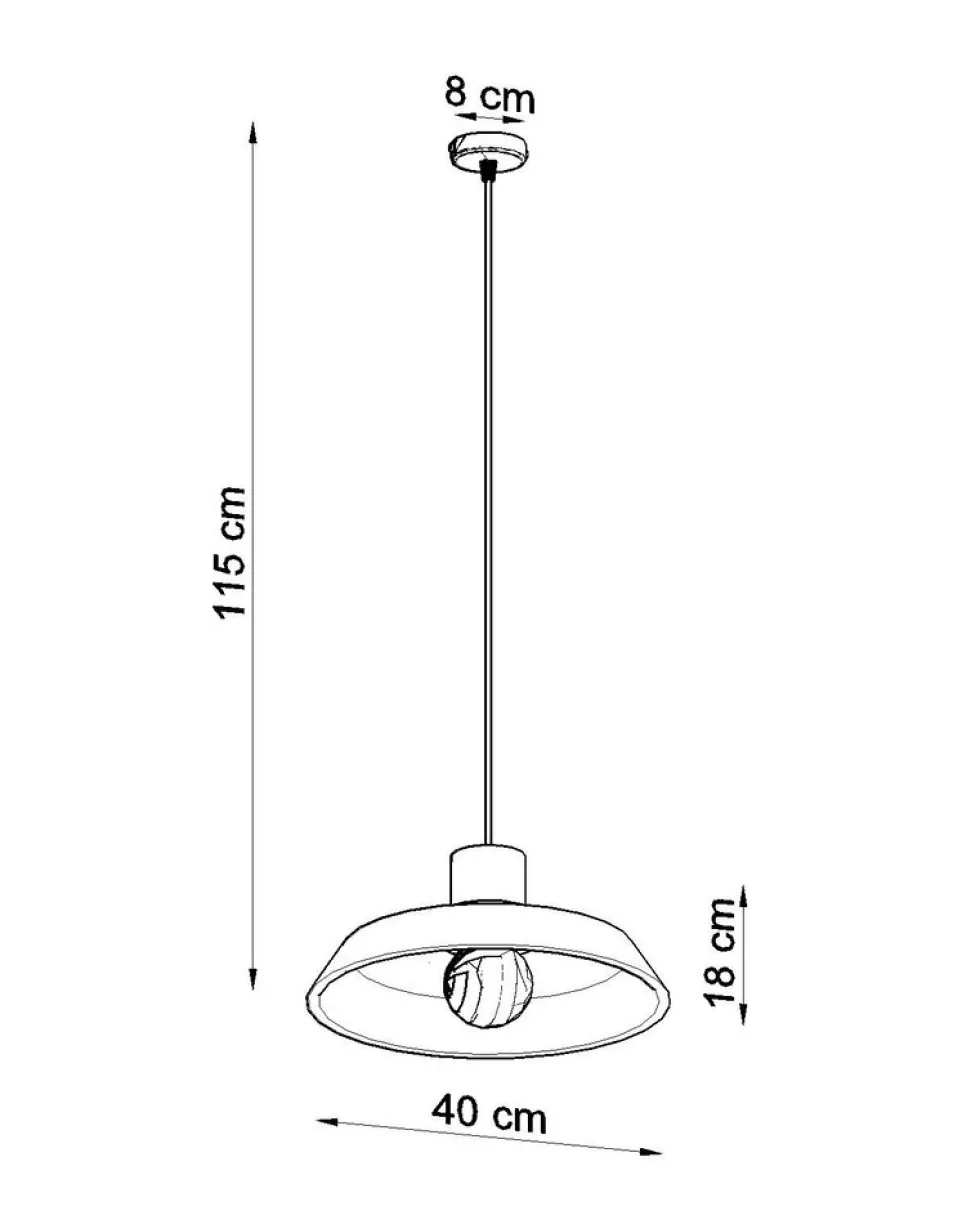 Pendelleuchte AFRA - 1x E27 Fassung - max. 60W - exkl. LED's