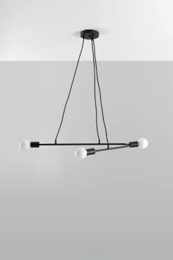 Pendelleuchte ASTRAL 3 Schwarz - 3x E27 Fassung - max. 3x60W - exkl. LED's