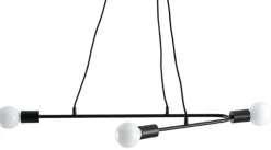 Pendelleuchte ASTRAL 3 Schwarz - 3x E27 Fassung - max. 3x60W - exkl. LED's