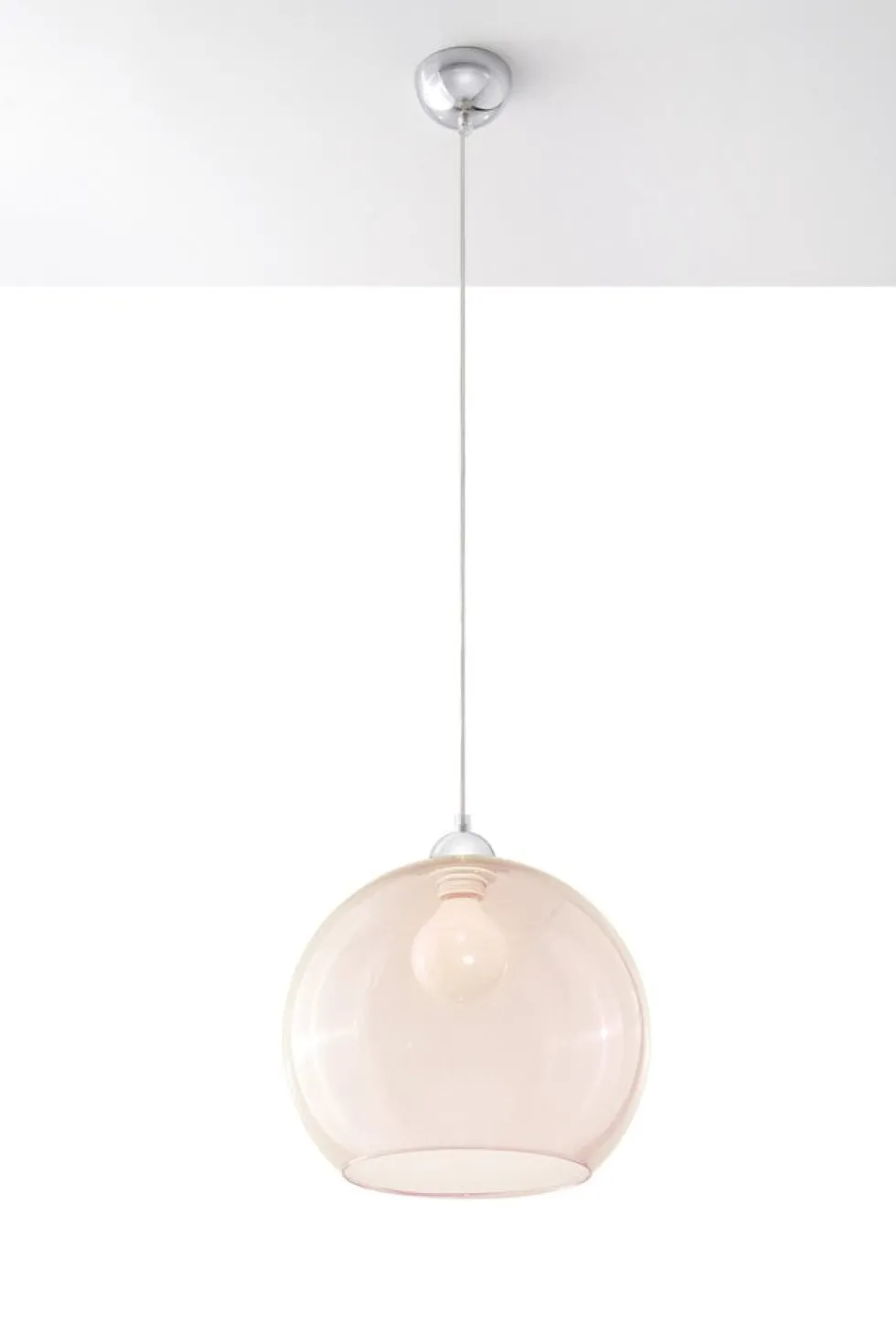 Pendelleuchte BALL Champagner - 1x E27 Fassung - max. 60W - exkl. LED's