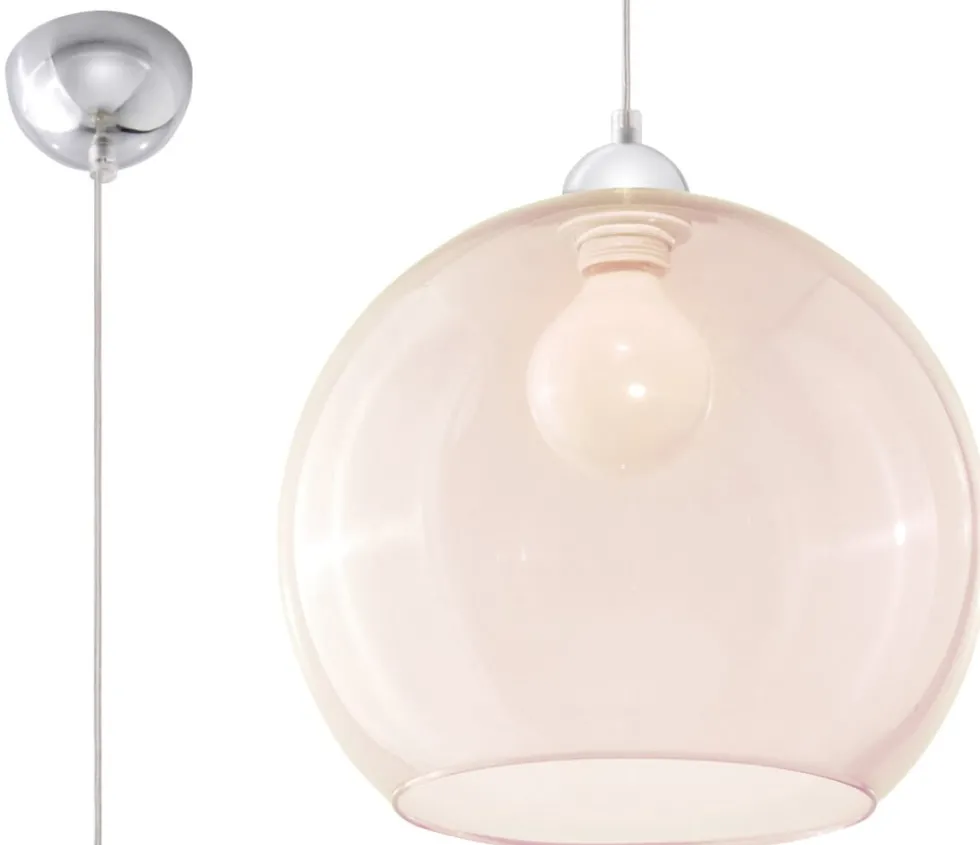 Pendelleuchte BALL Champagner - 1x E27 Fassung - max. 60W - exkl. LED's