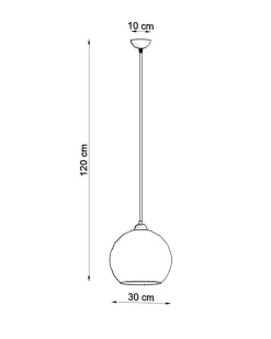 Pendelleuchte BALL Gelb - 1x E27 Fassung - max. 60W - exkl. LED's