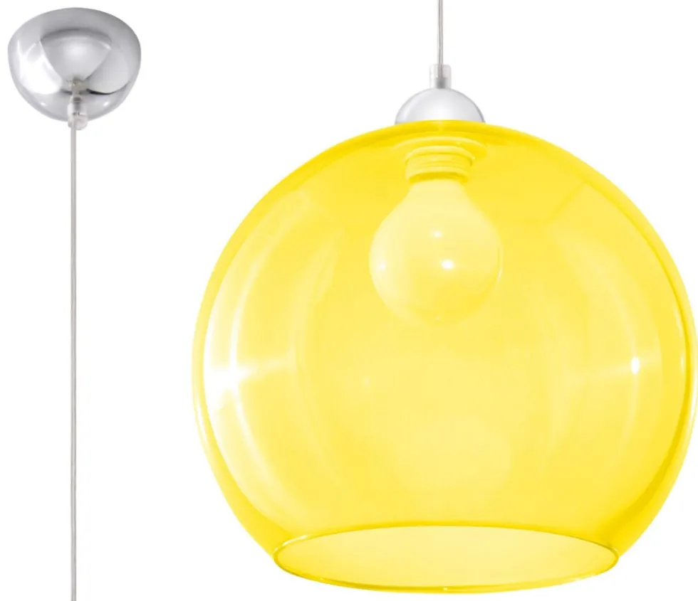 Pendelleuchte BALL Gelb - 1x E27 Fassung - max. 60W - exkl. LED's