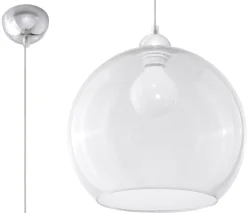 Pendelleuchte BALL Transparent - 1x E27 Fassung - max. 60W - exkl. LED's
