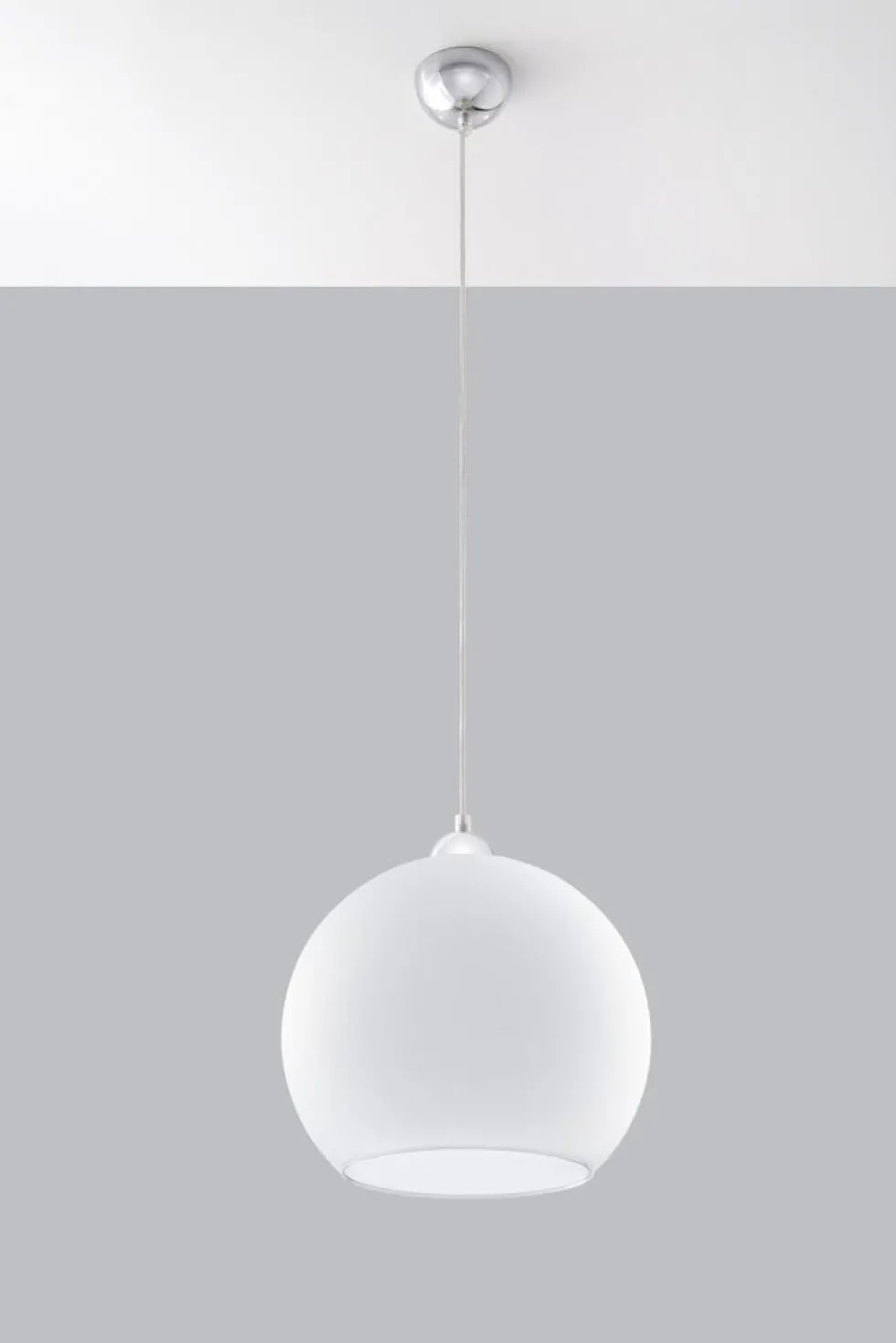 Pendelleuchte BALL Weiß - 1x E27 Fassung - max. 60W - exkl. LED's