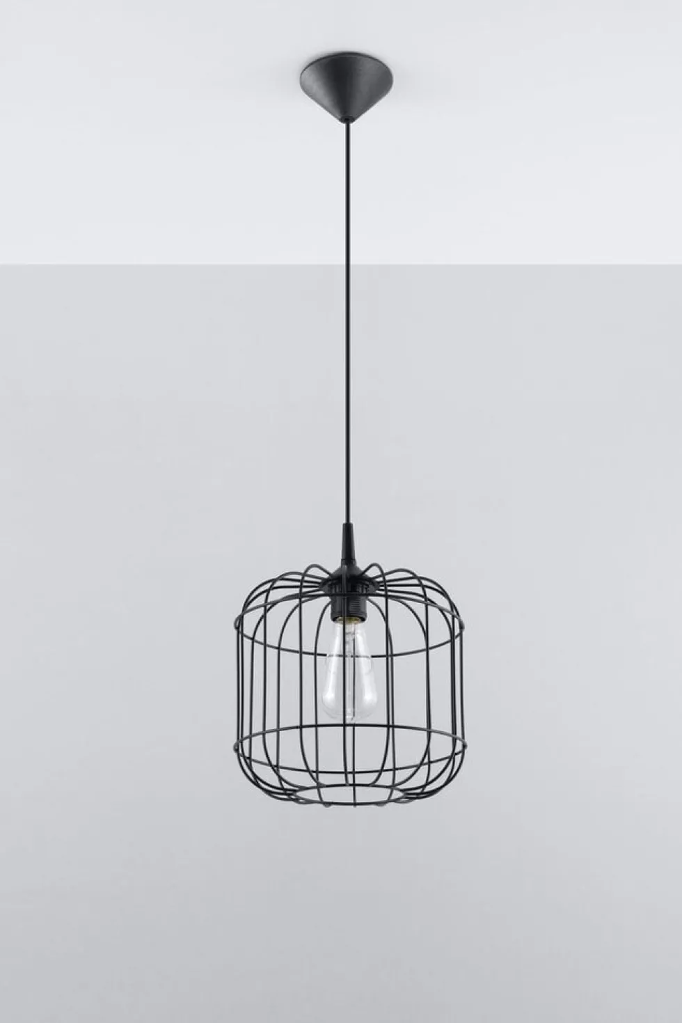 Pendelleuchte CELTA Schwarz - 1x E27 Fassung - max. 60W - exkl. LED's