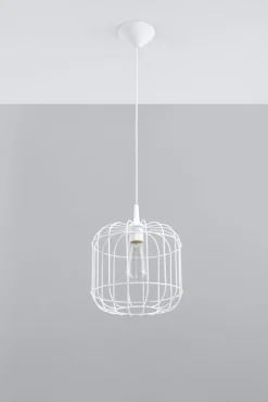 Pendelleuchte CELTA Weiß - 1x E27 Fassung - max. 60W - exkl. LED's