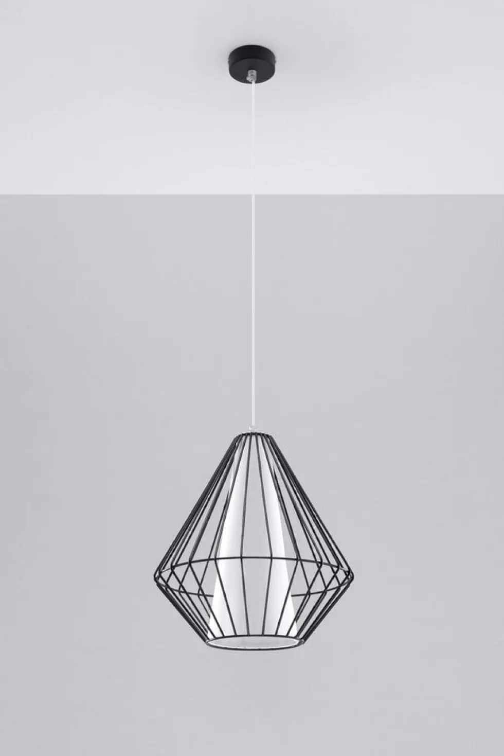 Pendelleuchte DEMI Schwarz - 1x E27 Fassung - max. 60W - exkl. LED's