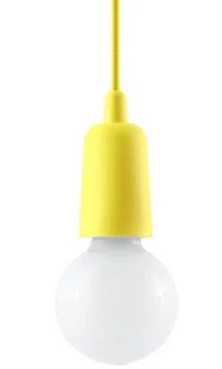 Pendelleuchte DIEGO 1 Gelb - 1x E27 Fassung - max. 60W - exkl. LED's