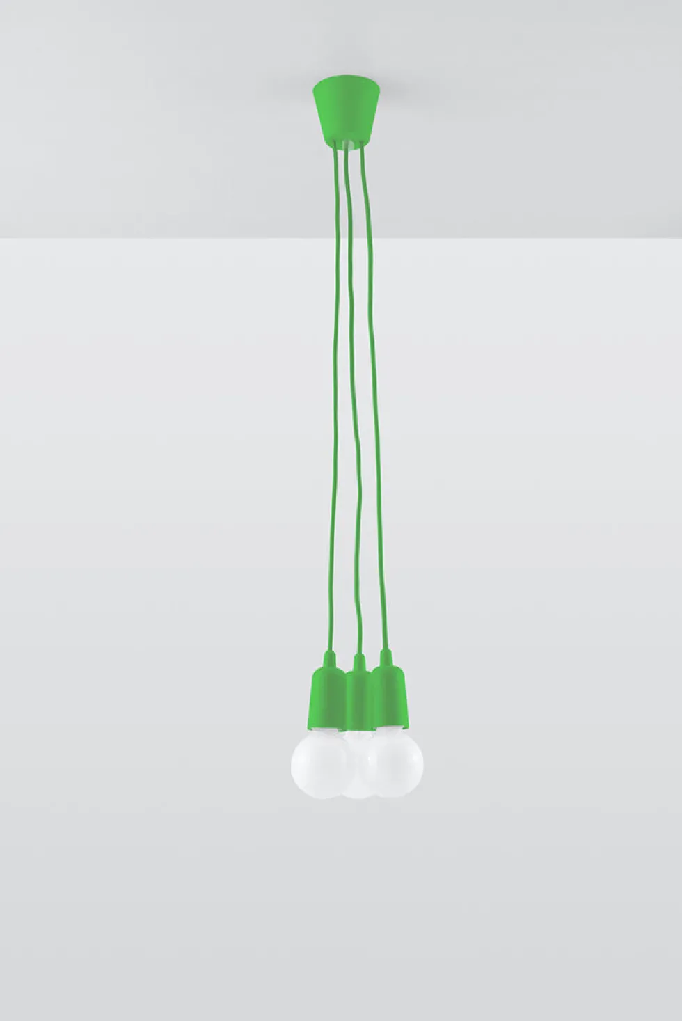 Pendelleuchte DIEGO 3 Grün - 3x E27 Fassung - max. 3x60W - exkl. LED's