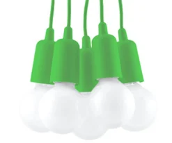 Pendelleuchte DIEGO 5 Grün - 5x E27 Fassung - max. 5x60W - exkl. LED's