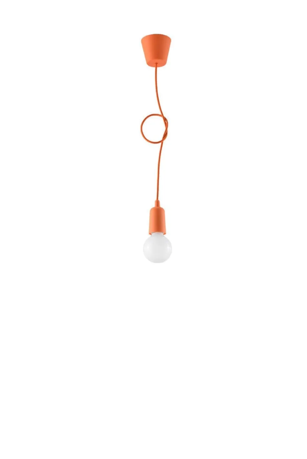 Pendelleuchte DIEGO 1 Orange - 1x E27 Fassung - max. 60W - exkl. LED's
