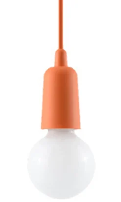 Pendelleuchte DIEGO 1 Orange - 1x E27 Fassung - max. 60W - exkl. LED's