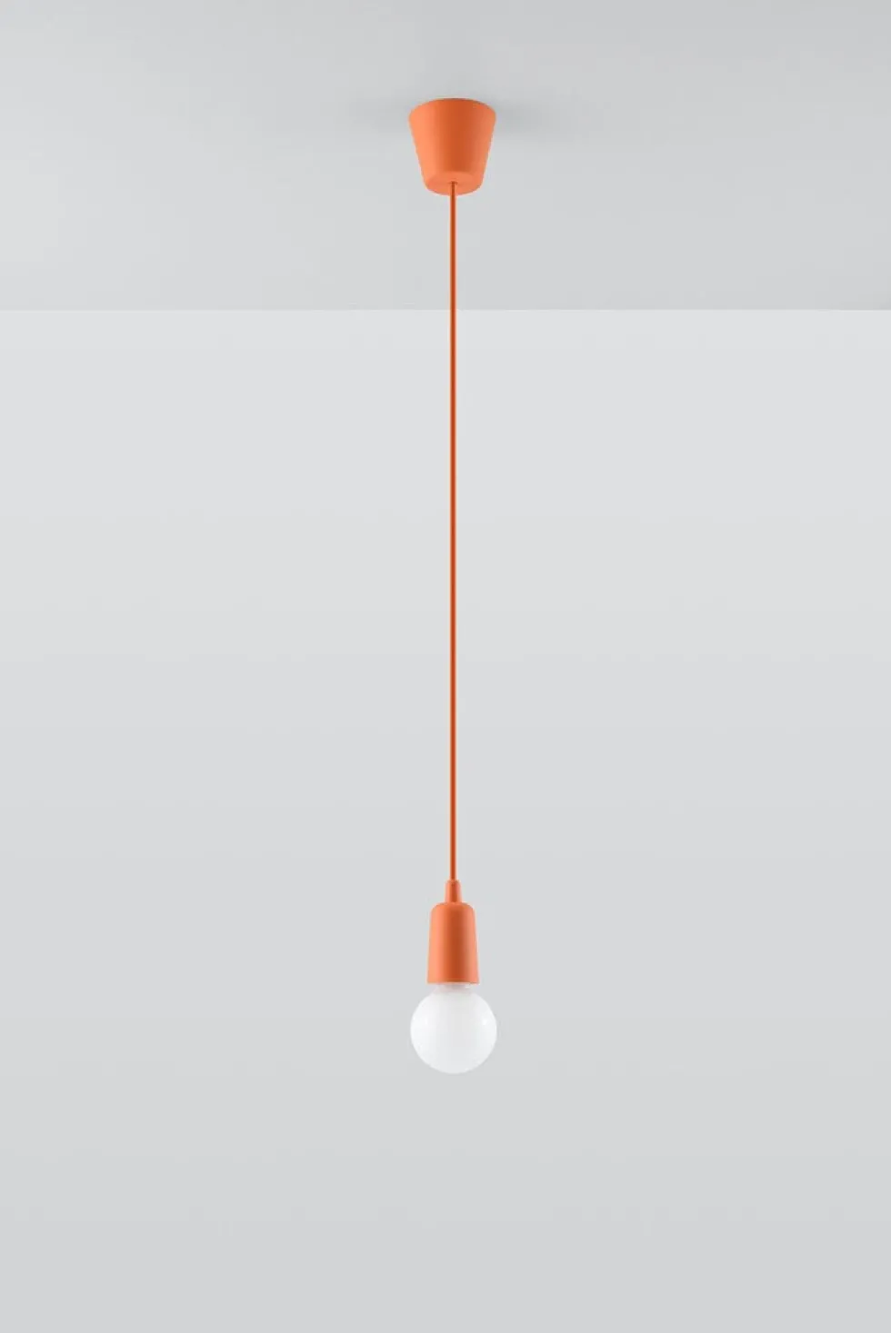 Pendelleuchte DIEGO 1 Orange - 1x E27 Fassung - max. 60W - exkl. LED's