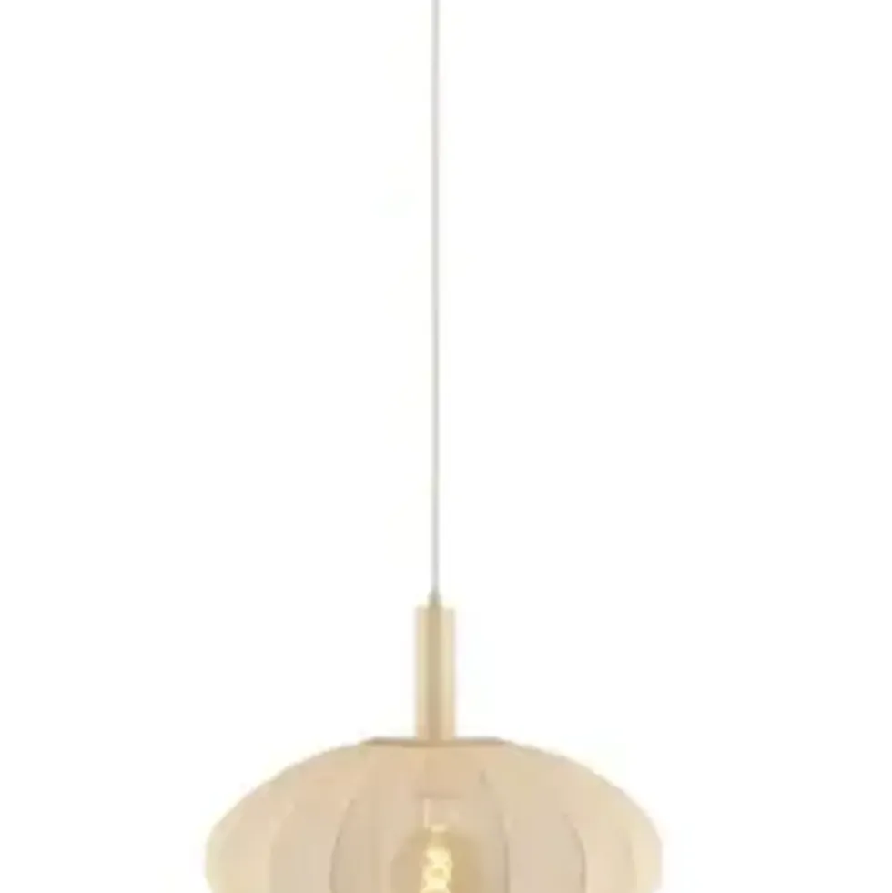Pendelleuchte E27 Lucide Corina Creme Ø50cm - Höhenverstellbar | Wohnzimmerbeleuchtung
