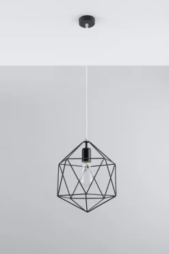 Pendelleuchte GASPARE Schwarz - 1x E27 Fassung - max. 60W - exkl. LED's