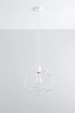 Pendelleuchte GASPARE Weiß - 1x E27 Fassung - max. 60W - exkl. LED's
