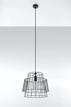 Pendelleuchte GATE Schwarz - 1x E27 Fassung - max. 60W - exkl. LED's