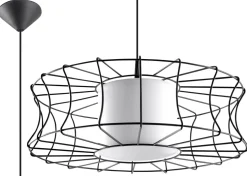 Pendelleuchte SALERNO Schwarz - 1x E27 Fassung - max. 60W - exkl. LED's