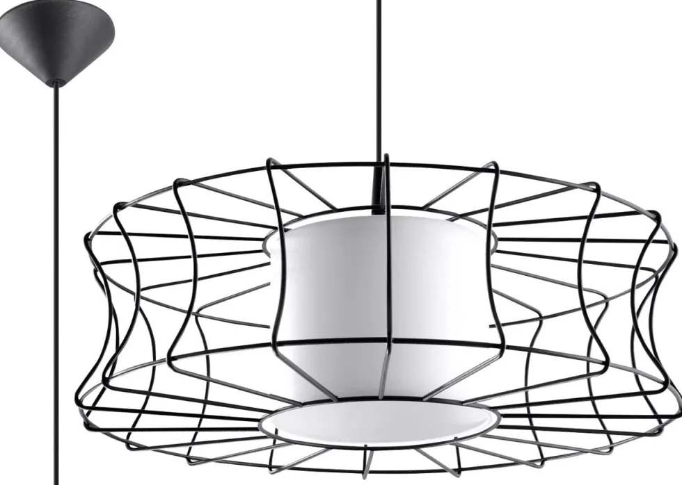 Pendelleuchte SALERNO Schwarz - 1x E27 Fassung - max. 60W - exkl. LED's