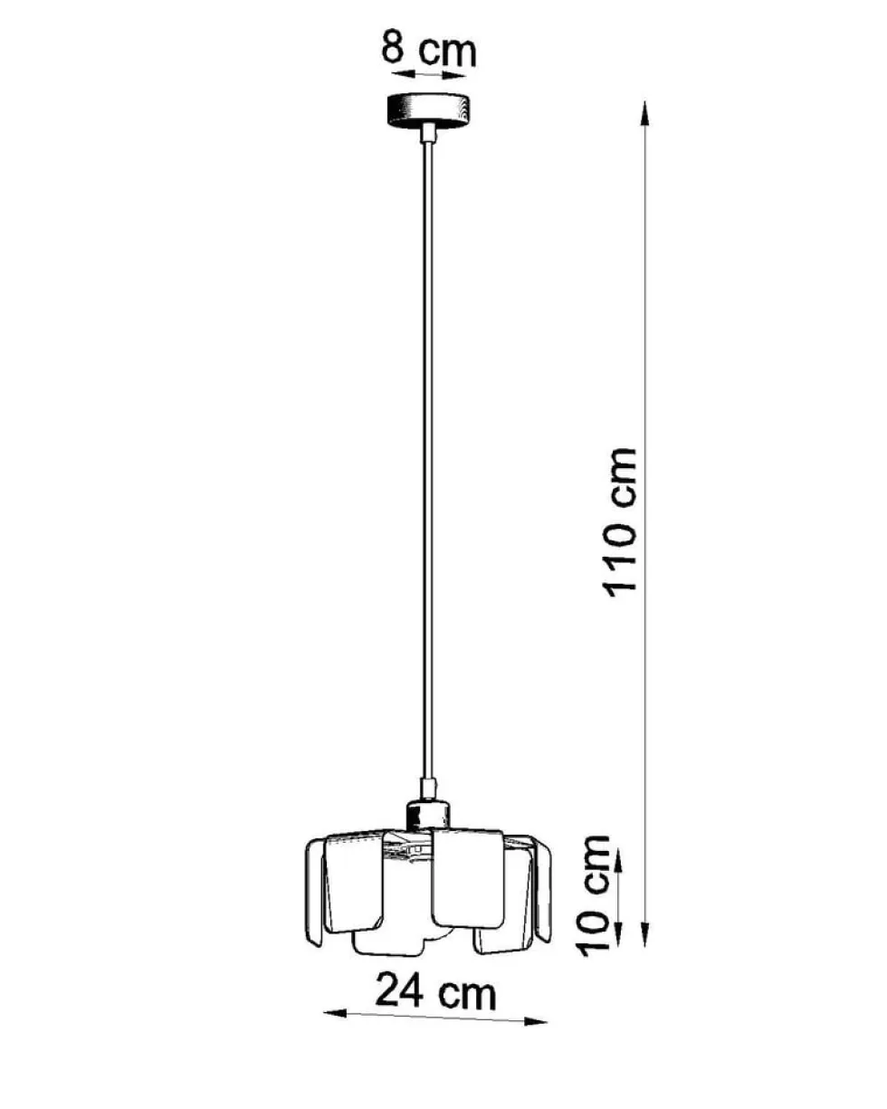 Pendelleuchte TULIP Schwarz - 1x E27 Fassung - max. 60W - exkl. LED's