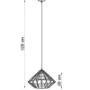 Pendelleuchte UMBERTO Schwarz - 1x E27 Fassung - max. 60W - exkl. LED's
