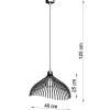 Pendelleuchte UMB Schwarz - 1x E27 Fassung - max. 60W - exkl. LED's