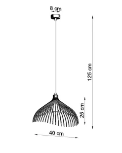 Pendelleuchte UMB Schwarz - 1x E27 Fassung - max. 60W - exkl. LED's