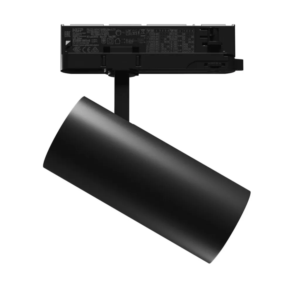 3-Phasen LED Strahler Andromeda – 25–27W Multi-Lumen-Schalter – 4000K Neutralweiß – Schwarz – 170×74 mm