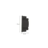 1-Phasen Schiene - Endkappe - Schwarz