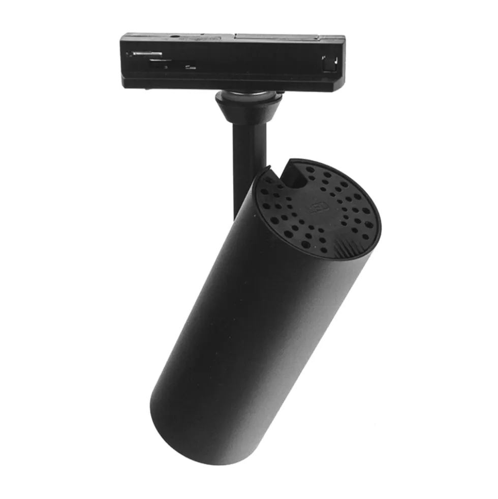 1-Phasen Schienenspot - ROSALIN - 2700K - 10W - Schwarz