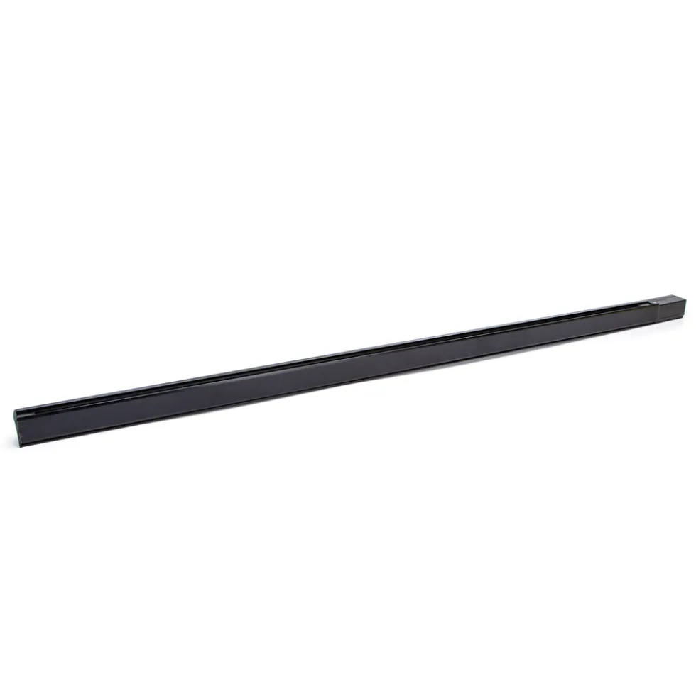 3-Phasen Stromschiene Schwarz | 1 Meter - Aufbau schiene – Universal für Schienenstrahler