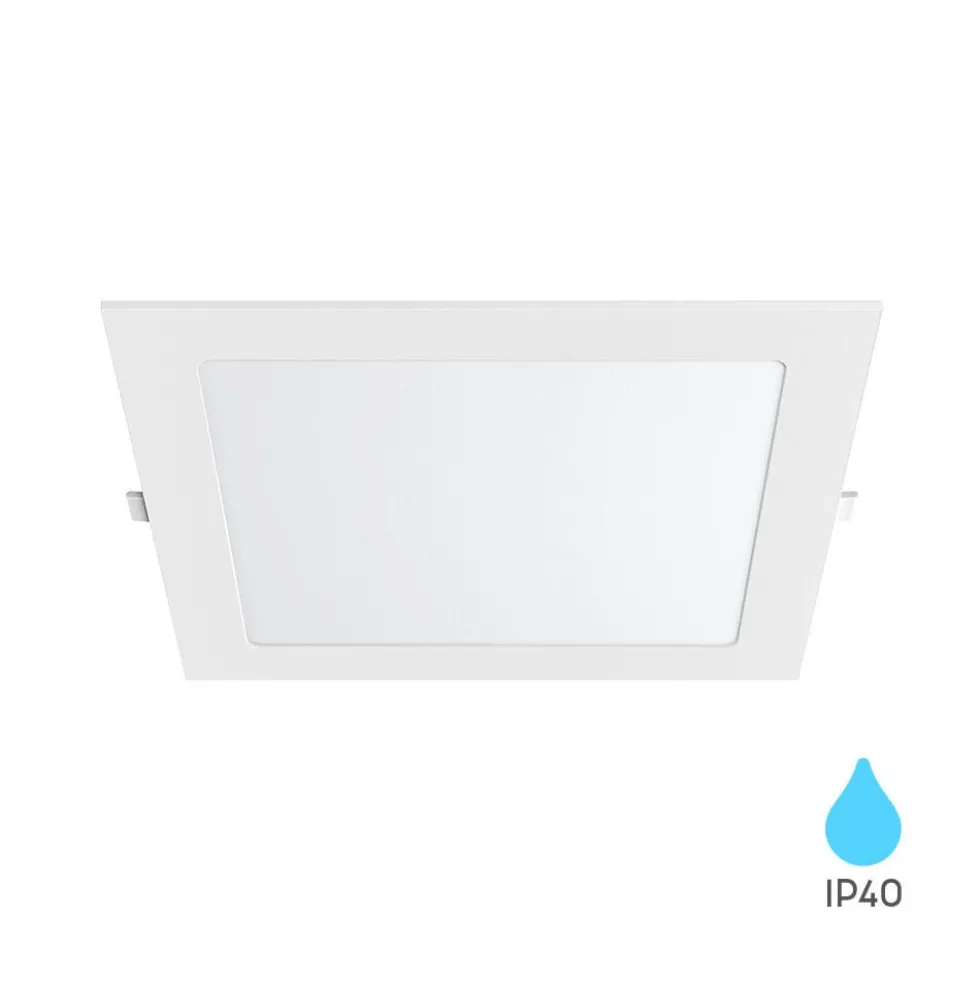 Quadratischer LED Einbaustrahler 225MM IP40 – 18W – Warmweiß 3000K – Einbaumaß 200x200mm
