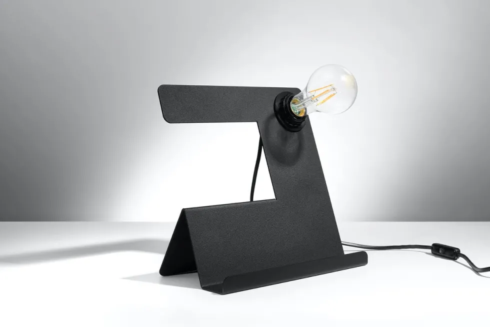 Schreibtischlampe INCLINE Schwarz - 1x E27 Fassung - max. 60W - exkl. LED's