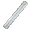 Set - 150cm Doppelfassung - IP65 Feuchtraum -Wannenleuchte + 2 x 25W LED Leuchtstoffröhren 3000K - 830 - Warmweiß - Komplett