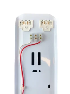 Set - 150cm Doppelfassung - IP65 Feuchtraum -Wannenleuchte + 2 x 25W LED Leuchtstoffröhren 3000K - 830 - Warmweiß - Komplett