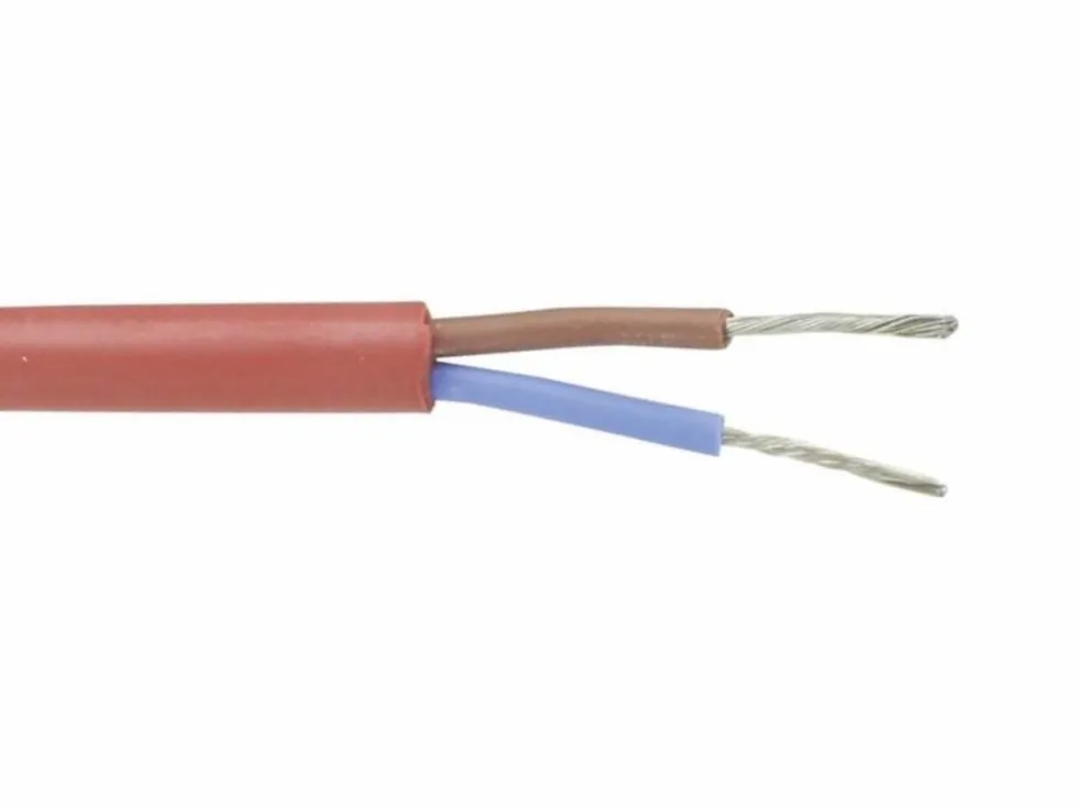 Silikon Anschlusskabel 2x1,5mm² mit runder Isolierung - pro Meter