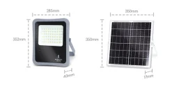 Solar Strahler 10XHS IP65 - 50W - 6500K - inkl. Fernbedienung