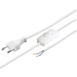 Stromkabel mit Stecker - 1,5 Meter - 2-polig - 230V - mit Ein- und Ausschalter
