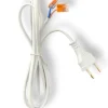 Stromkabel mit Stecker und WAGO Lüsterklemmen - 5 Meter - 2-polig - 230V