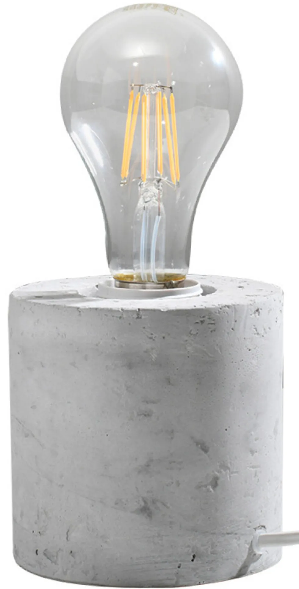 Tischleuchte SALGADO Beton - 1x E27 Fassung - max. 60W - exkl. LED's