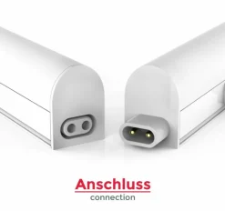 T5 LED Küchenunterbauleuchte - 120cm - Lichtfarbe optional - komplett mit 0,6m Anschlusskabel und Ein- / Ausschalter - 18W entspricht 140W
